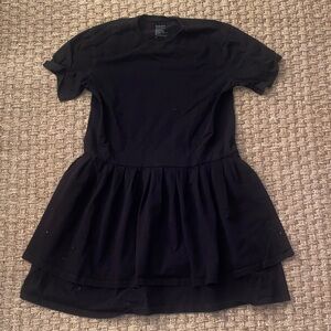 Kow Tow Building Block Womens Black Jersey T Shirt Dress sz Med